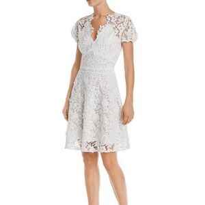 Shoshanna Women's Santenay White Lace Dress Bridal Wedding Graduation